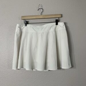 Prince Women's Ivory Check Print Tennis Skirt Size XL Pickleball Builtin Shorts‎